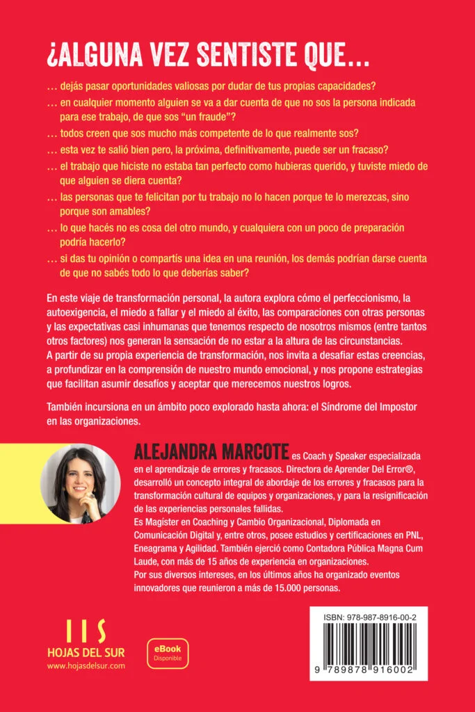 sindrome del impostor contratapa